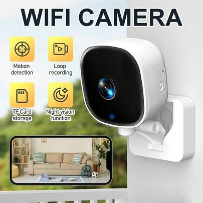 מצלמת מיני חכמה לחיות מחמד 1080P Full HD, תומכת בחיבור WiFi, שמע דו כיווני, זיהוי תנועה, ראיית לילה, צפייה מרחוק דרך אפליקציה. מופעלת באמצעות USB, ללא סוללה מובנית. מתאימה לניטור פנימי/חיצוני של חיות מחמד כמו חתולים וכלבים. | SHEIN