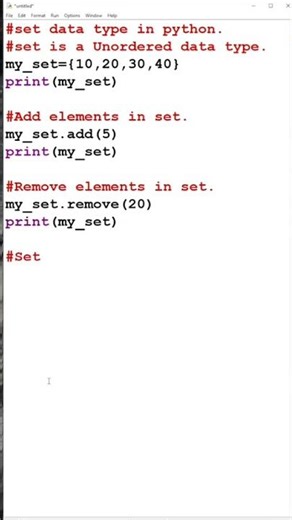 Set in Python | Coding Short 💻