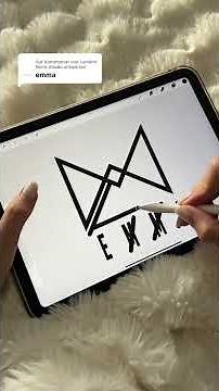 Transforming Names to Logos in Procreate ASMR Ep 7472 #Procreate #ASMRsounds #1Minute