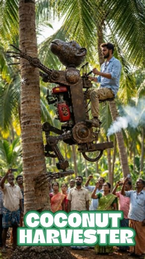 World’s First Coconut Harvesting Robot Monkey Machine in Action #coconut #innovation #ytshorts