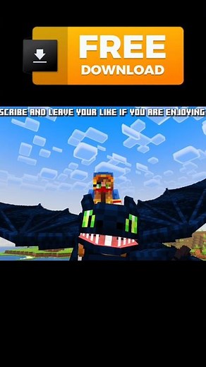 🐲ISLE OF BERK ADDON for BEDROCK | MINECRAFT PE +1.21 #addons #shorts