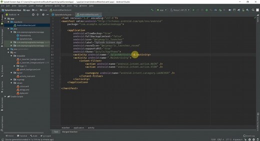Android 闪屏-启动页动画 | Splash Screen Components | Android Studio 从0到1，绝对干货！