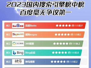 2023年国内搜索引擎品牌榜中榜！#搜索引擎排名 #排行榜前十