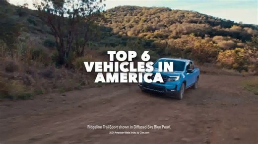 Honda TV Spot, 'Top Vehicles in America' [T1]