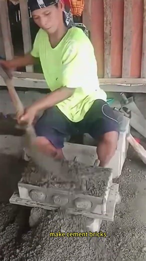 make cement bricks