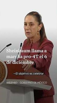 6 de diciembre: Sheinbaum llama a conmemorar siete años de la 4T en el Zócalo