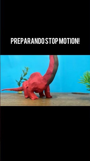 Stop Motion en proceso! (Brontosaurus) #stopmotion #dinosaurios