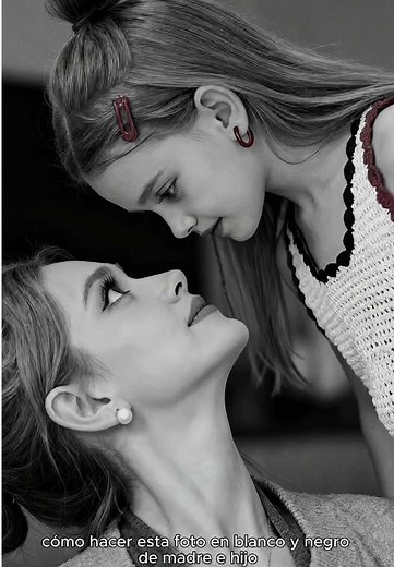 Tutorial de Fotos en Blanco y Negro: Madre e Hijo
