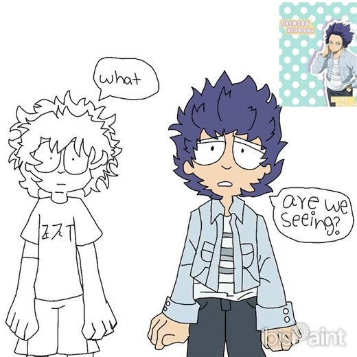 Practicing how to draw deku and shinso