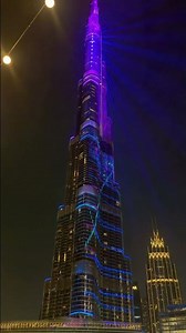 Laser show at burj khalifa