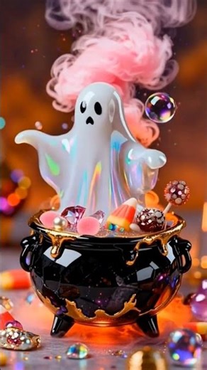 “Aesthetic Ghost Video 👻 | Halloween Candy Magic Loop”