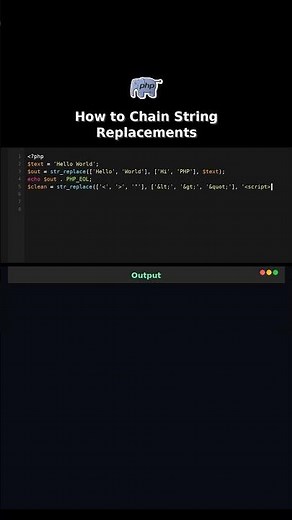 How to Chain String Replacements #strreplace