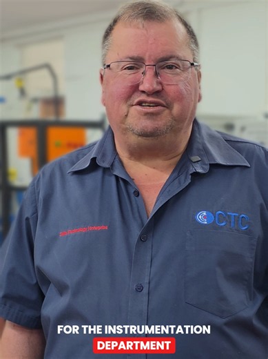 Let's hear from the training officer at our instrumentation department. #ctc #study #levelup