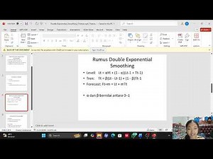 double exponential smoothing