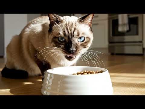 Firefly cat eating food 573024