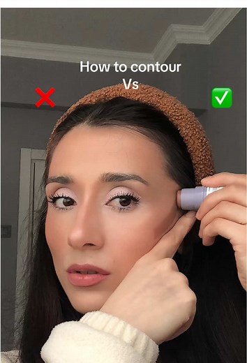 How to contour ❌ vs ✅ #makeup #contour #contourtutorial #howtocontour #makeuphacks #makeuptransformation #howtomakeup #viralmakeup