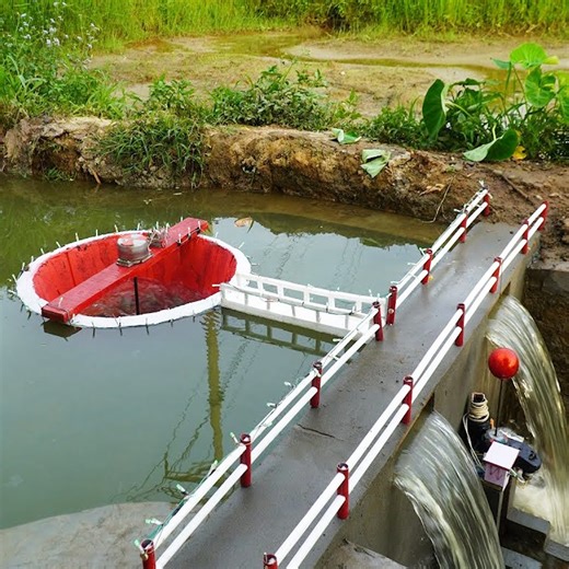 355K views · 951 reactions | Hydroelectric Dam Built with Turbine in the Middle of the Lake | DIY & Crafts | Facebook