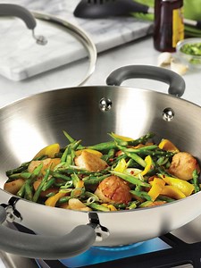 Buy MEYER Silver Trivantage Stainless Steel Triply Cookware 24cm Kadai With Lid -  - Home for Unisex