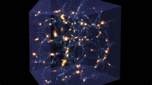 宇宙天体物理模拟软件SpaceSim 宇宙网络结构内部星系形成