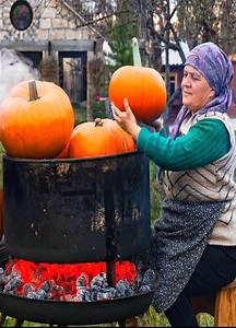 How to make Pumpkin Pasta and Paste Rustic Village Recipe | Cooking Family