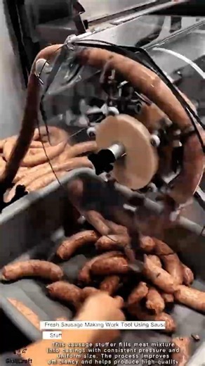 Fresh Sausage Making Work Tool Using Sausage Stuffer #worktool