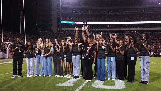 3.7K views · 48 reactions | Champions on the track, honored on the field  The 2025 Women’s Outdoor Track & Field National Champions were recognized at the Georgia Football game for their title in Eugene. #NCAATF x  IG/UGATrack | NCAA Track & Field | Facebook