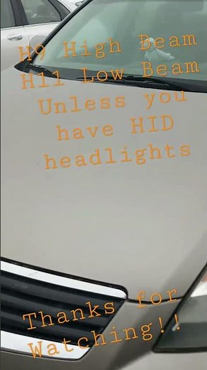 2007-2012 Nissan Altima Headlight Bulb size MADE SIMPLE