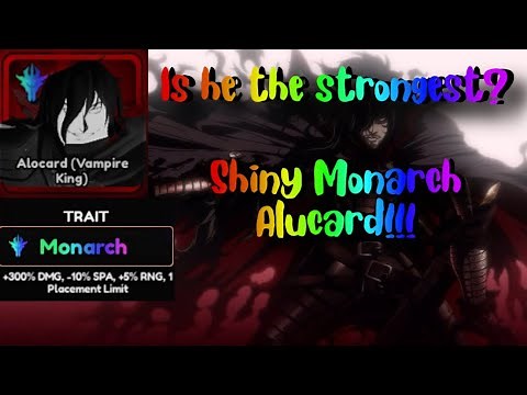 MONARCH SHINY ALUCARD SHOWCASE | Anime Vanguards