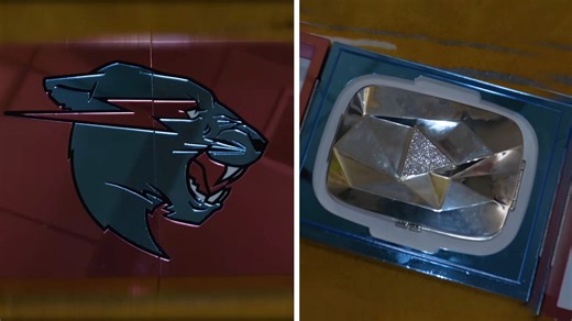 Online Jeweler TraxNYC makes a custom YouTube diamond play button for MrBeast with real silver and gold