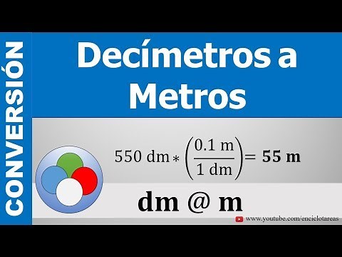 CONVERTIR DE DECÍMETROS A METROS - (dm a m)