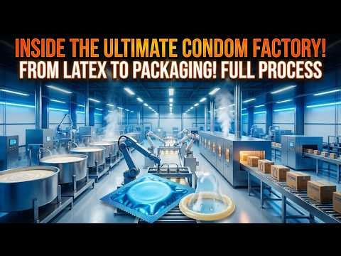 World’s Most Insane Condom Factory 😱 | Natural Latex to Finished Protection