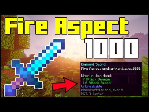 How To Get A Fire Aspect 1,000 Sword in Minecraft 1.16.5 (2024)