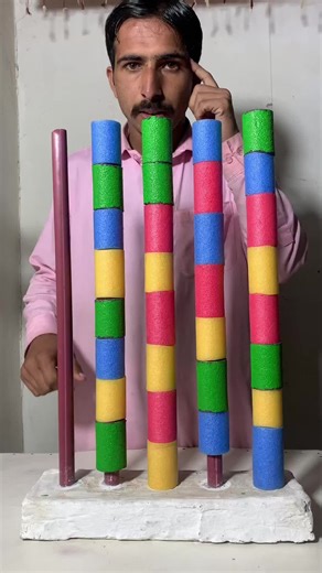 Desafio do jogo da bolinha e cores impactantes