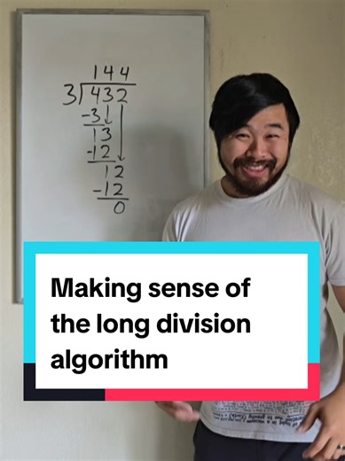 Understanding the long division algorithm #math #mathematics #maths #mathteacher #mathtok #stem