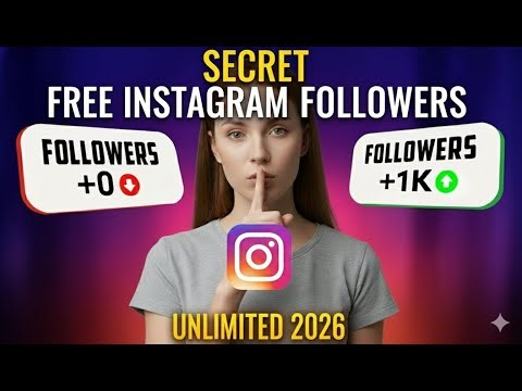 Secret Free Instagram Followers 🚀 How to get unlimited followers on Instagram in 2026 ❤️