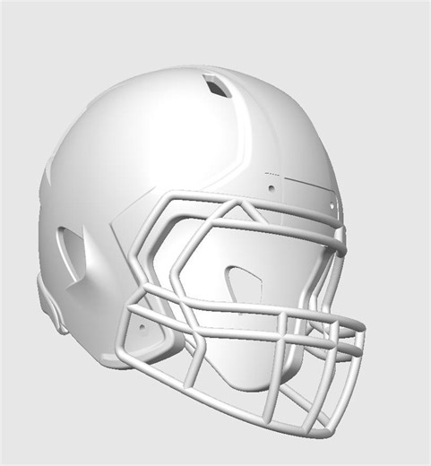 Blank Football Helmet Stl - Etsy