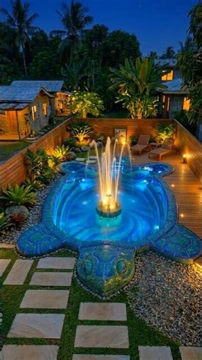 Building a Giant TURTLE with fountain Swimming Pool! 🐢🌊