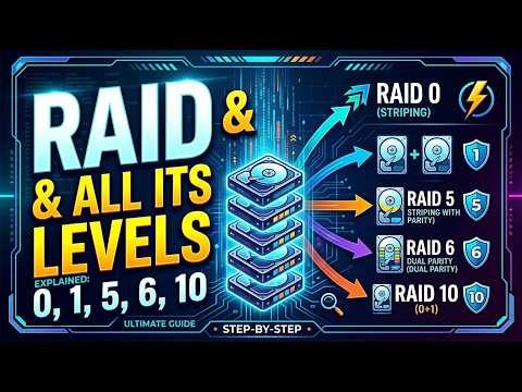 RAID Explained: Levels 0, 1, 5, 6 & 10 with Animation