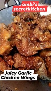 1.7K views · 55 reactions | Juicy Garlic Chicken Wings | Ambi's Secret Kitchen | Facebook