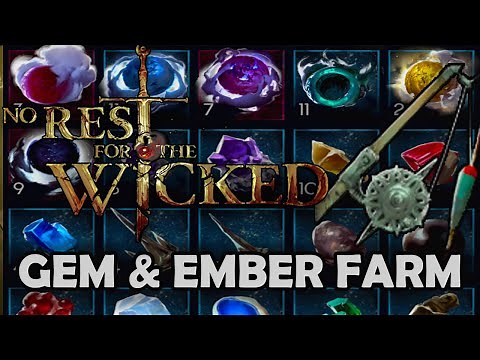 [No Rest for the Wicked] Fishing Route I Use to Farm Gems & Embers
