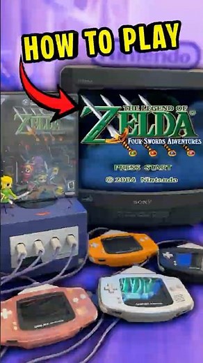 How to Play Zelda Four Swords ⚔️ #zelda #nintendo #shorts