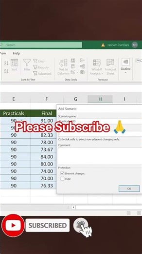 Scenario Manager Made Easy in Excel – Boost Your Skills! 💐💫🙏