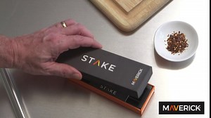 Maverick Stake Wireless Bluetooth Meat Thermometer, Battery-Free Probe, 2-Min USB Charge (Up to 4 Hrs), 32-ft App Range (iOS/Android), 572°F Ceramic Handle, Alerts, Graphs & Up to 8 Probes