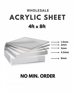 20K views · 6.1K reactions | Acrylic Full Sheet (4ft x 8ft) For Sale No minimum order (sold per sheet) 1.5mm -P1,000 /sheet 2mm - P1,333 /sheet 3mm - P2,000 /sheet 4.5mm -P3,000 /sheet 6mm -P4,000/ sheet | Superfab Contractor's Depot | Facebook