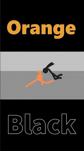 Black vs Orange Stick Fight Animation #stickfightanimation #flipaclip #shorts