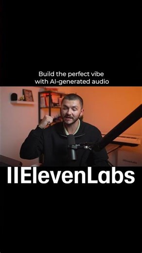 Build the perfect vibe with AI generated audio‪@elevenlabsio‬