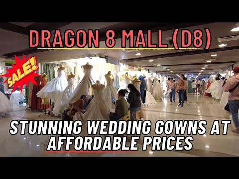 [4K] DRAGON 8 (D8) MALL IN DIVISORIA 2023 | Stunning Wedding Gowns at Affordable Prices