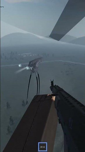 Heli attack on a tripod #fun #games #roblox #tripod