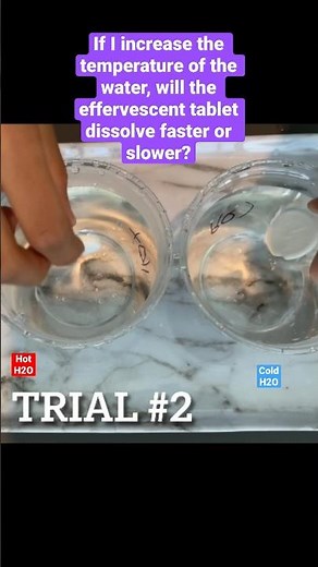 Dissolve Alka-Seltzer Tablets in Hot & Cold Water- Easy Kids Science Experiment #science #homeschool