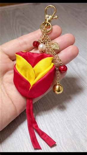 Beautiful key chain tutorial 🪡 #diykeychain #handmade #latkandesign #sewing #bag